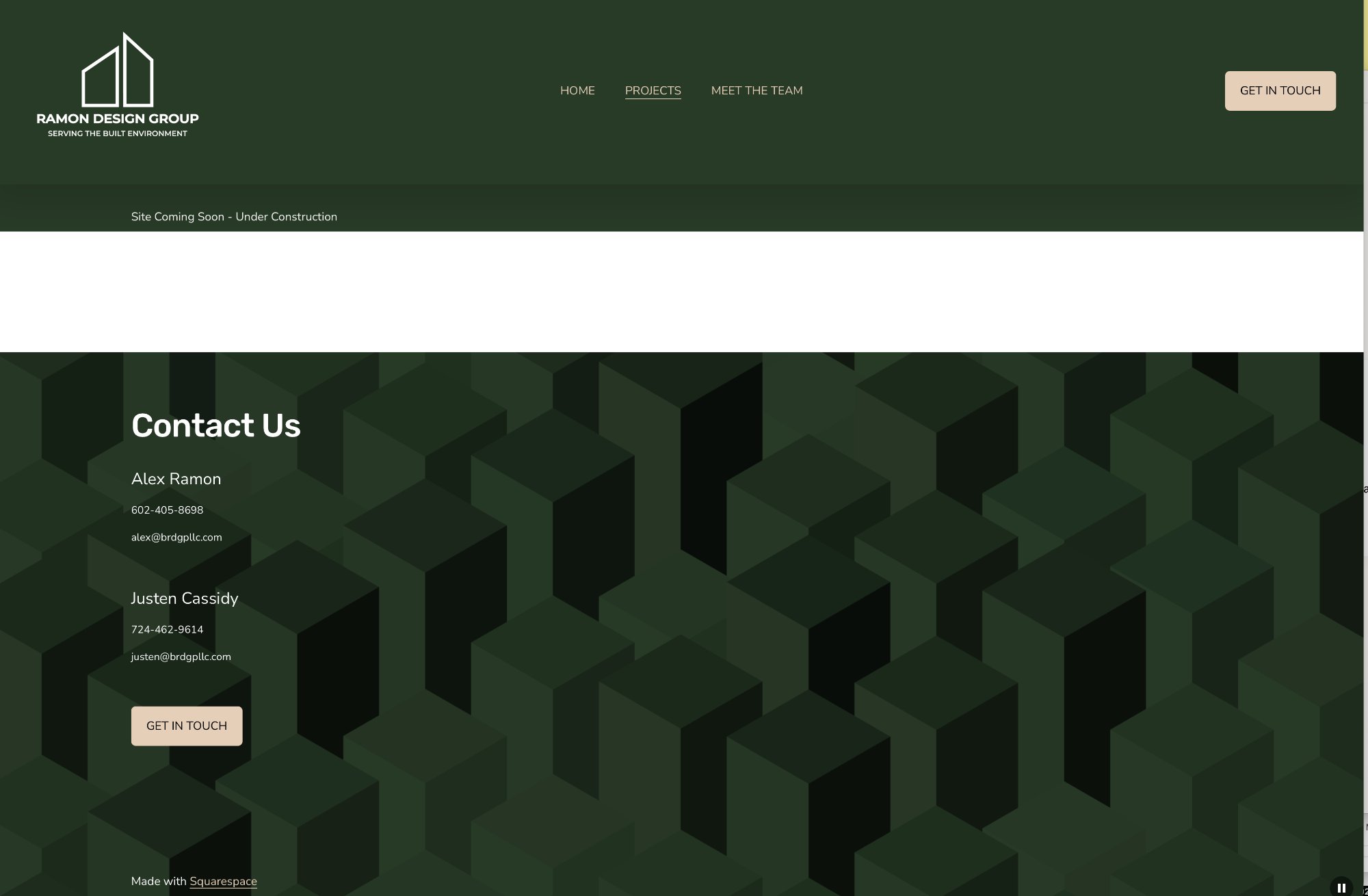 Ramon Design Group website before TMN Creative