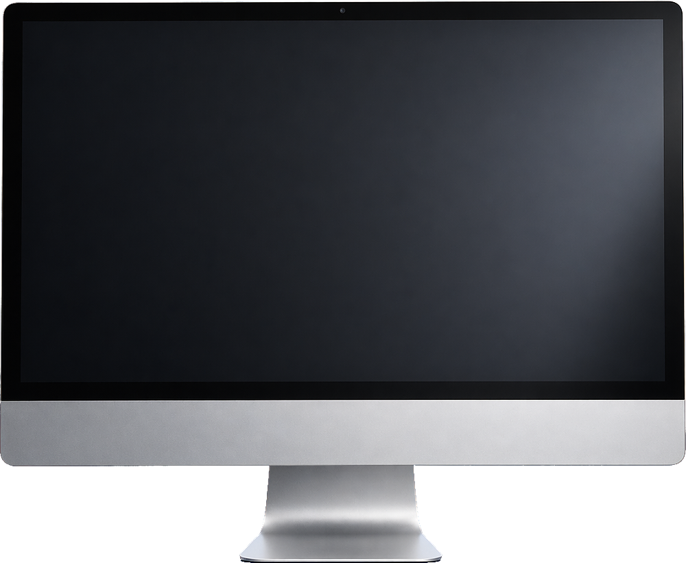 iMac website preview frame