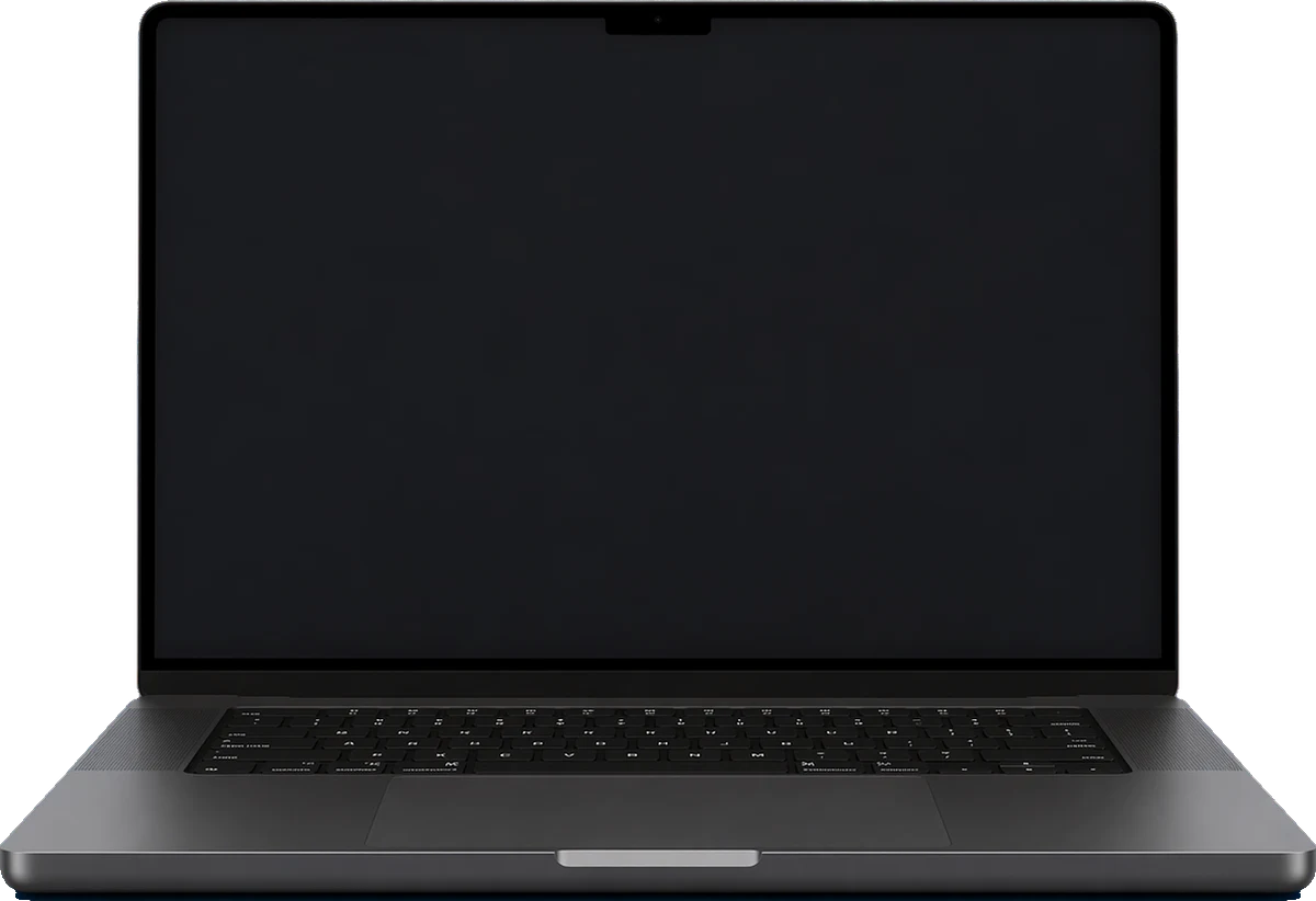 MacBook website preview frame