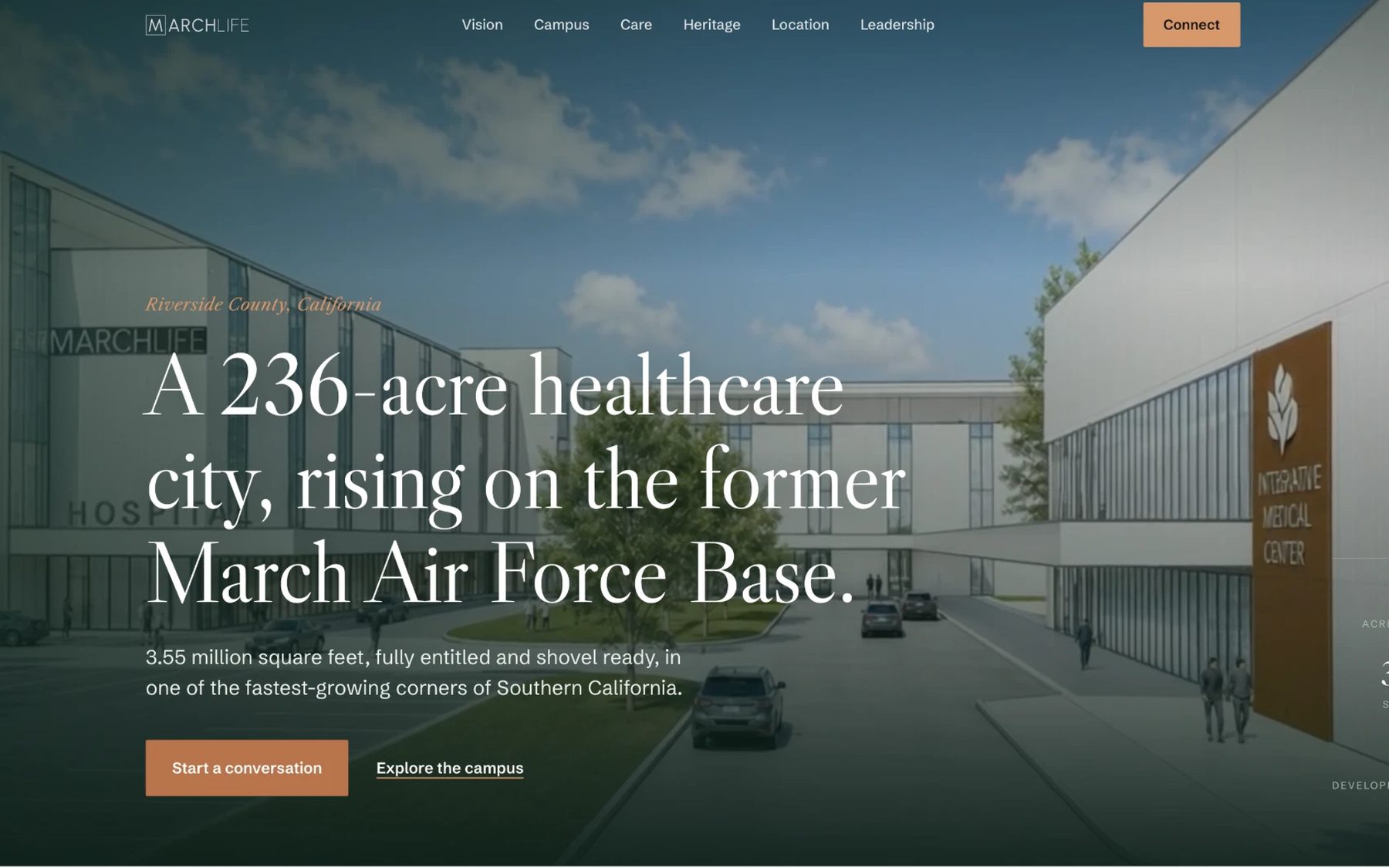 MarchLife USA healthcare campus website by TMN Creative