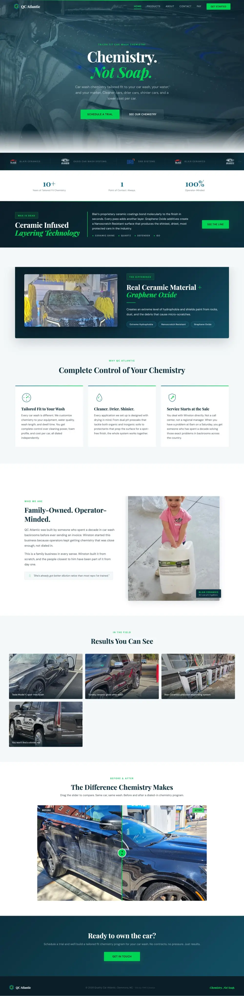 QC Atlantic website homepage