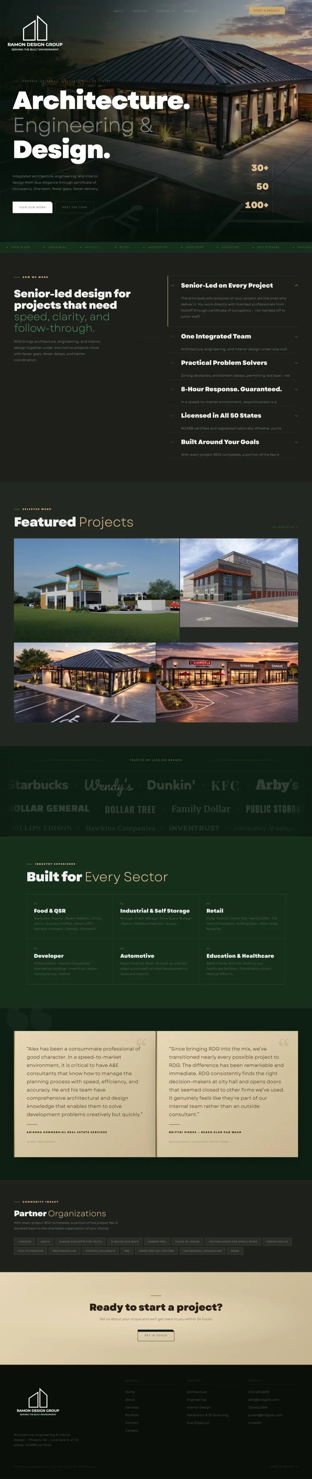 Ramon Design Group website homepage